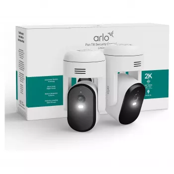 Arlo Essential 3 câmara de vigilância PTZ 2K (pack de 2, branco)