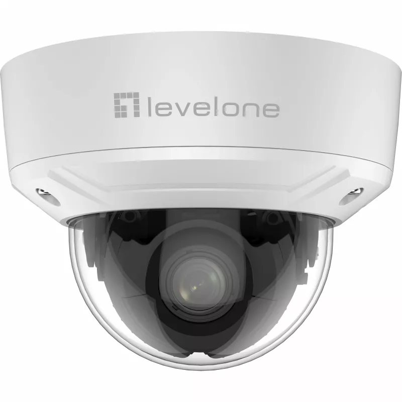LevelOne FCS-3616 câmara IP dome exterior 6MP com IR, PoE, H.265