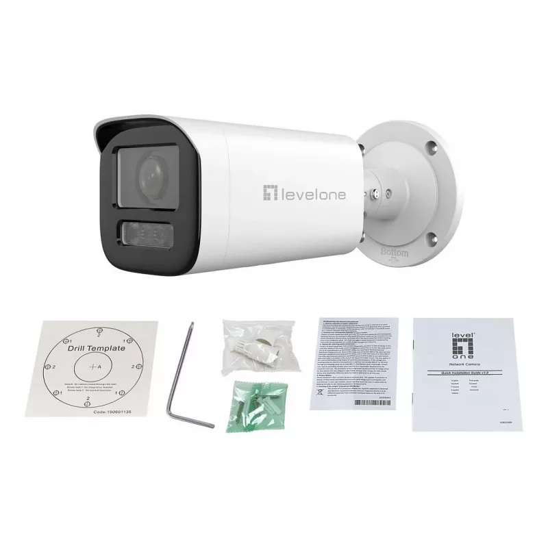 LevelOne IPCam FCS-5222 câmara de rede dome 2MP H.265 IR PoE