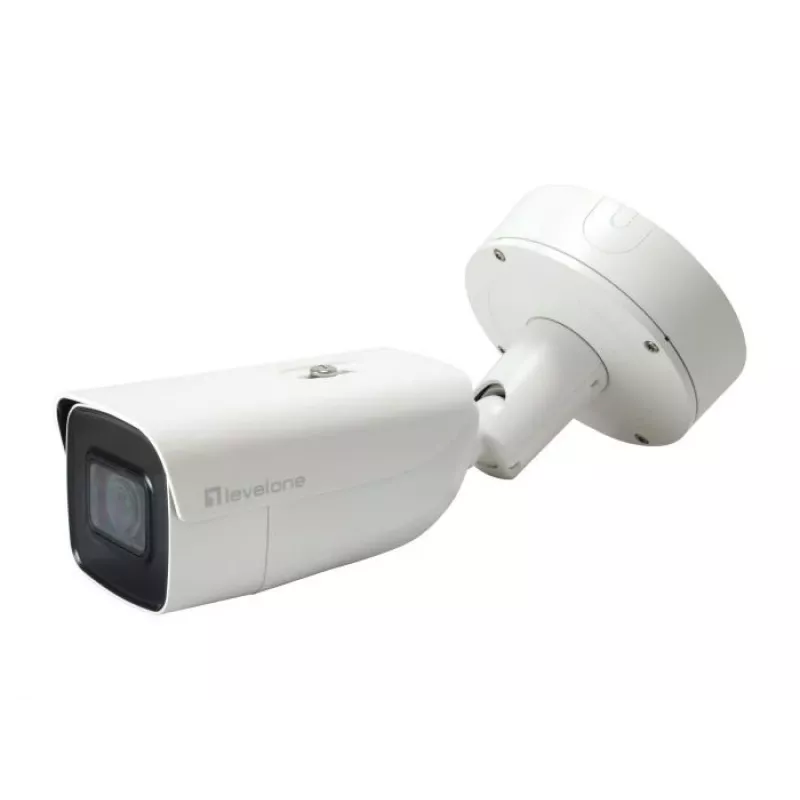 LevelOne FCS-5095 câmara IP bullet exterior 8MP com IR, PoE, IK10