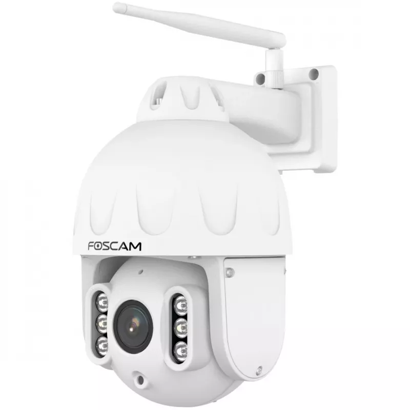 Câmara exterior FOSCAM SD8P com rotação/inclinação e Wi-Fi, 8MP 4K, zoom ótico 4x, IP66, branca