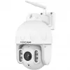 Câmara exterior FOSCAM SD8P com rotação/inclinação e Wi-Fi, 8MP 4K, zoom ótico 4x, IP66, branca