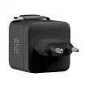 Carregador de parede EFB Elektronik G352CE 35W GaN USB-C com cabo retrátil de 0,7m, PD3.0 e QC3.0, preto