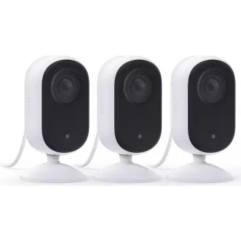 Câmara de vigilância interior Arlo Essential 3 2K Pan-Tilt-Zoom (pack de 2, branca)