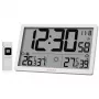 Relógio de parede com estação meteorológica KIENZLE Jumbo NEO LCD branco