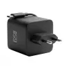 Carregador de parede EFB Elektronik G652CE 65W GaN USB-C PD 3.0 com cabo retrátil, preto