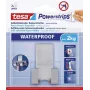 Suporte de máquina de barbear tesa Powerstrips WAVE À PROVA DE ÁGUA, aço inoxidável, para zonas húmidas (duche/casa de banho), 1 unid.