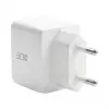 Conjunto de carregador USB-C GaN 30W EFB Elektronik G301CE com cabo USB-C de 2m, branco