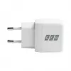 Conjunto de carregador de parede USB-C GaN 20W EFB Elektronik G201CE com cabo USB-C de 2m, PD3.0 e QC3.0, branco