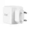 Conjunto de carregador de parede GaN 20W EFB Elektronik G201A1CE USB-C PD3.0 + USB-A QC3.0 com cabo USB-C de 2m, branco