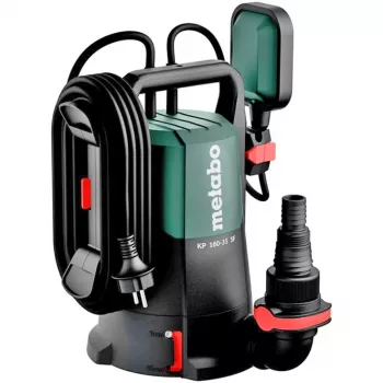 Bomba combinada submersível/pressão Metabo KP 160-35 SF 500 W, 16000 l/h, 7,5 m, partículas 35 mm, cabo 10 m, preto/verde 601792000