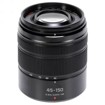 Objetiva Panasonic Lumix G Vario 45-150mm f/4.0-5.6 ASPH MEGA O.I.S. para Micro Four Thirds - H-FS45150EKA