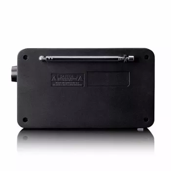 Rádio portátil DAB+/FM Lenco PDR-033BK com Bluetooth e bateria recarregável - preto