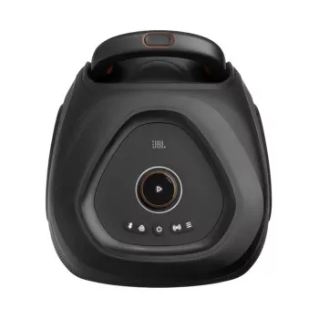 Altifalante portátil de festa JBL PartyBox 330 com 240W RMS, bateria de 18h, resistente a salpicos IPX4, Bluetooth 5.1, espetáculo de luz dinâmico, rodas e puxador telescópico, preto