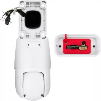 Câmara IP PTZ BCS LINE 4MP com zoom ótico 5x, 50m IR, PoE, IP66, AI SMD Plus