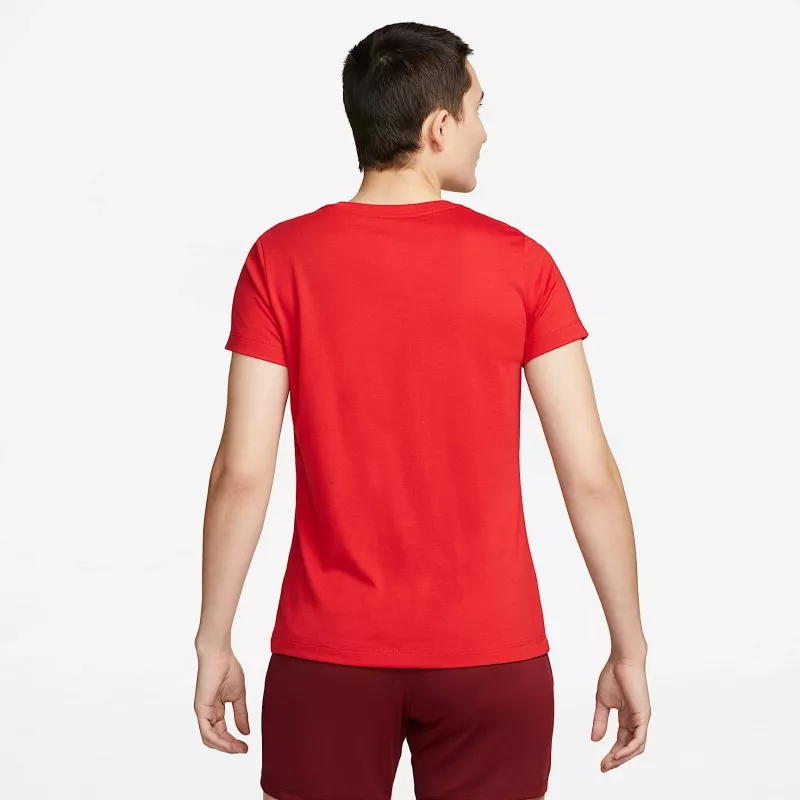 T-shirt de futebol Nike Dri-FIT Park 20 para mulher vermelho XS CW6967 657