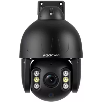 Câmara exterior Foscam SD8EP com rotação/inclinação e PoE, 8MP 4K, zoom ótico 4x, IP66, preto