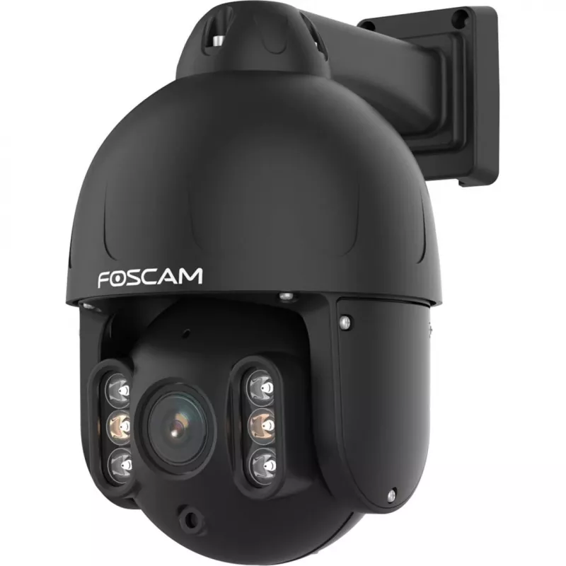 Câmara exterior Foscam SD8EP com rotação/inclinação e PoE, 8MP 4K, zoom ótico 4x, IP66, preto