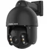 Câmara exterior Foscam SD8EP com rotação/inclinação e PoE, 8MP 4K, zoom ótico 4x, IP66, preto