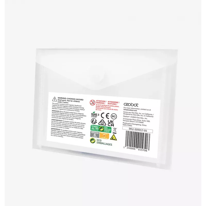 Conjunto de movimento especial MINT Ozobot com peças magnéticas de código de cores (035017-01)