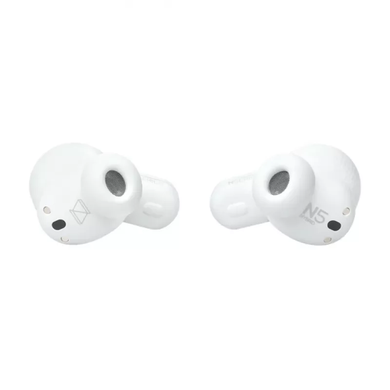 Auscultadores intra-auriculares sem fios com cancelamento de ruído AKG N5 Hybrid branco Bluetooth 5.3