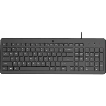 Teclado com fio HP 150 turco Q USB preto 664R5AA#AB8