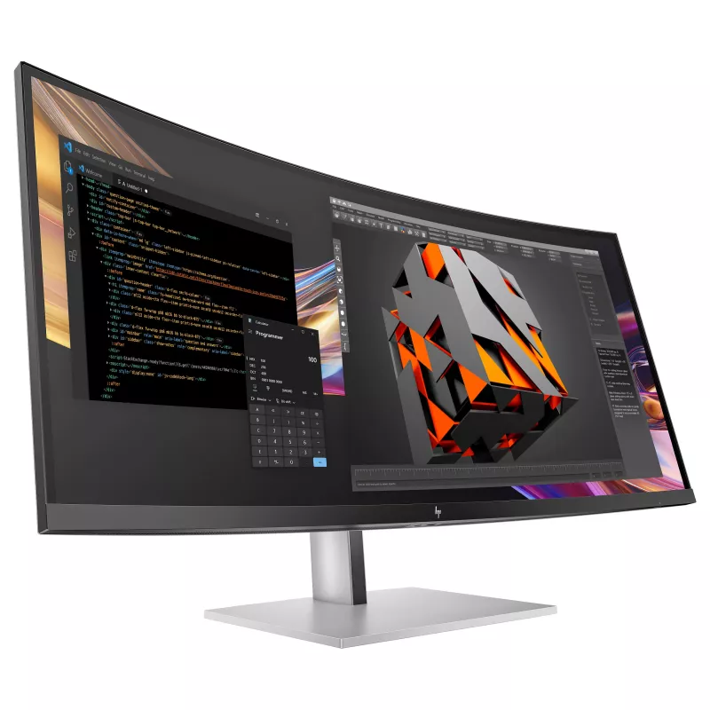 HP 738pu Series 7 Pro Monitor Curvo 38 polegadas IPS LED WQHD+ 3840x1600 USB-C 65W