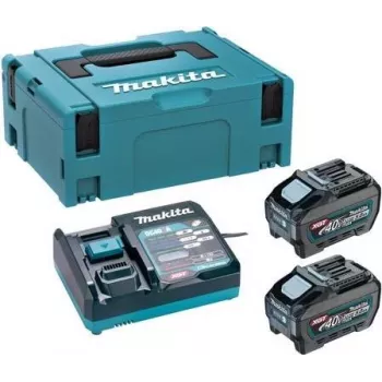 Kit de fonte de alimentação Makita PSKGRT2J XGT 40V max com 2 baterias de 5,0Ah e carregador rápido