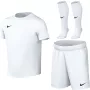 Conjunto de futebol para crianças Nike Dri-FIT Park VIII, branco, tamanho XL