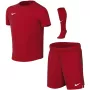 Conjunto de futebol para crianças pequenas Nike Dri-FIT Park VIII, University Red/branco, tamanho L