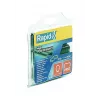 Grampos de anel para vedação RAPID TOOLS VR22, aço galvanizado com revestimento plástico verde, 13 Gauge, 12 mm de perna, 1000 unid. 40108802