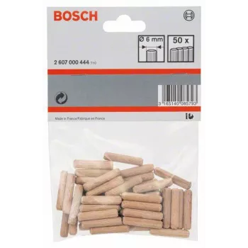 Buchas para madeira Bosch 6 mm x 30 mm, 50 unid. 2607000444