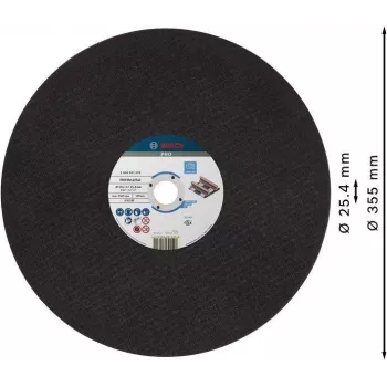 Disco de corte Bosch para rebarbadoras pequenas 355 x 4 x 25,4 mm, 2608601339