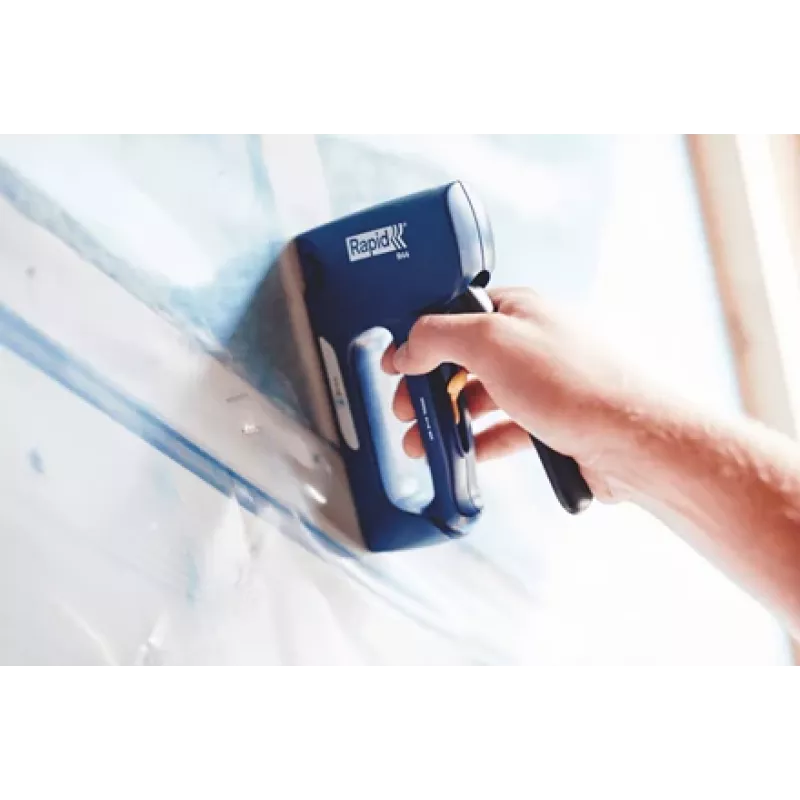Rapid agrafos de arame plano Tipo 140, comprimento da perna 12 mm, aço galvanizado, embalagem pequena, caixa com furo europeu 40109516