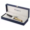 Waterman Hemisphere Caneta rollerball - fina, preto brilhante com anéis cromados, caixa de presente 2225136