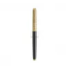 Waterman Hemisphere Caneta rollerball - fina, preto brilhante com anéis cromados, caixa de presente 2225136