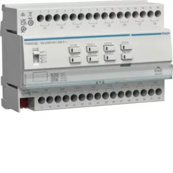 HAGER TYMS616D Atuador KNX Secure de comutação/estore 16/8 vias