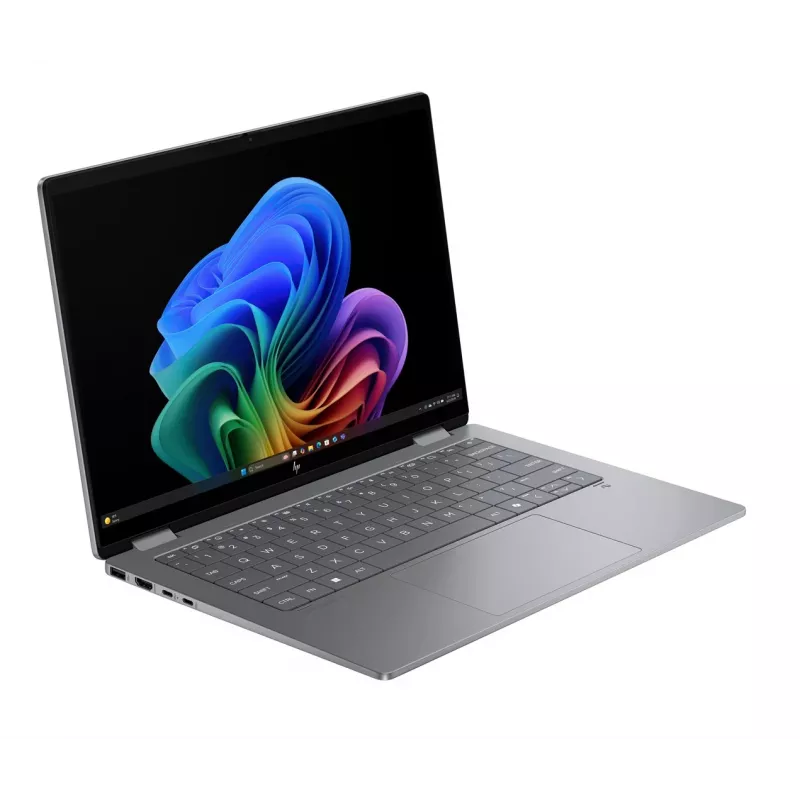 HP OmniBook X Flip 2-em-1 14-fk0020nw, 14,2 polegadas 2,8K OLED Touch, AMD Ryzen AI 5 340, 16GB RAM, 512GB SSD, Radeon 840M, Win11, Meteor Silver