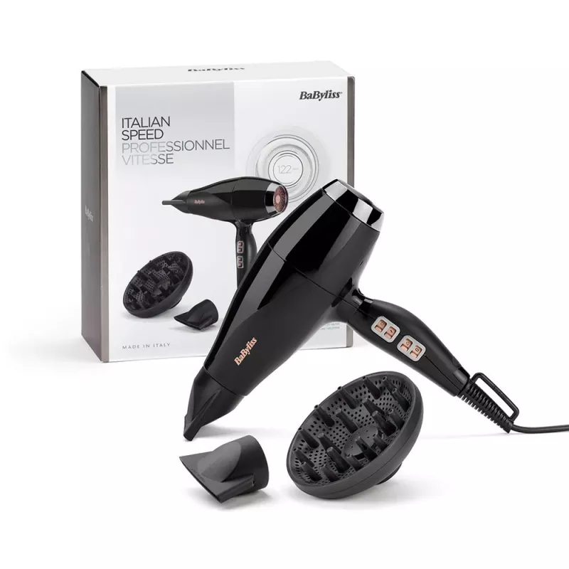 Babyliss Air Power Pro Secador de cabelo, 2300W, preto