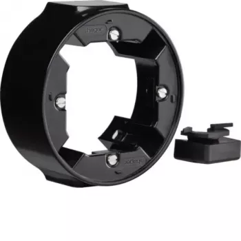 Hager WTD3110BG Moldura de superfície 1 módulo série 1930 preto brilhante