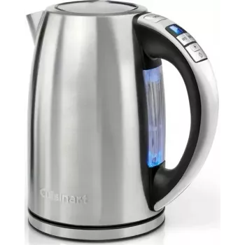 Cuisinart CPK17E-B Chaleira elétrica, 1,7 L, 1500 W, aço inoxidável, 6 definições de temperatura