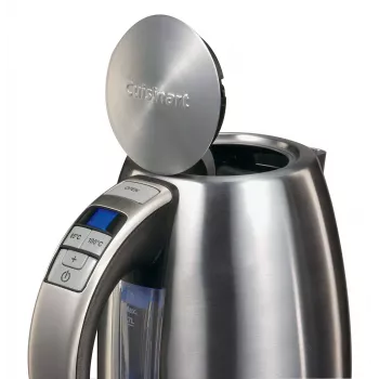 Cuisinart CPK17E-B Chaleira elétrica, 1,7 L, 1500 W, aço inoxidável, 6 definições de temperatura