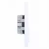 HAGER WAS2175WM Tomada dupla com tampa basculante, Berker A.1, branco-polar