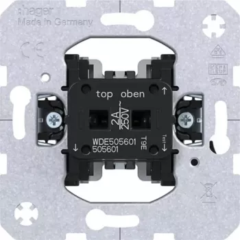 Interruptor Hager WDE505601 1 polo 1 NA 250 V AC 10 A montagem encastrada