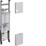 Quadro de contadores completo Hager ZH32P7KT 1050x250mm trifásico 1 lugar de contador 10mm² com função de corte