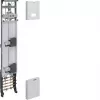 Quadro completo universZ Hager ZH53W3NT, 1350x250mm, 3 pontos, 2 lugares de contador, 10 mm², com função de corte