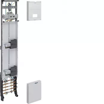 Quadro completo universZ Hager ZH53W3NT, 1350x250mm, 3 pontos, 2 lugares de contador, 10 mm², com função de corte