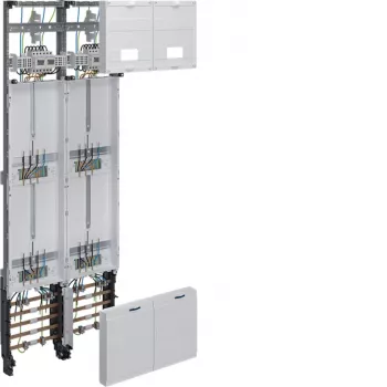 Quadro de contadores completo universZ Hager ZK53Q7NT 1350x500mm trifásico 4 lugares de contador 10 mm² com função de corte
