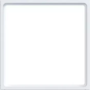 Anel intermédio HAGER WAF7074WM placa central 51x51mm branco polar