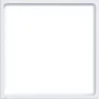 Anel intermédio HAGER WAF7074WM placa central 51x51mm branco polar